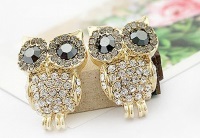 
Change 3D Rhinestone Cute Owl Earring
